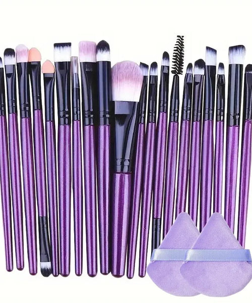 20Pcs Makeup Brush Set – Complete Eye & Face Cosmetic Brushes