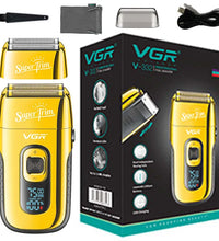 VGR 3-Speed Rechargeable Electric Shaver – Beard & Bald Head Razor