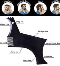 Men’s Beard Shaping Comb – Transparent Styling & Molding Too