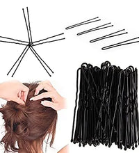 60/120pcs Black Hairpins – Invisible Bobby Pins for Women