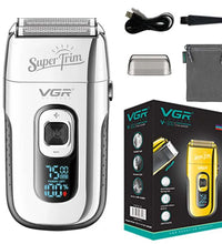 VGR 3-Speed Rechargeable Electric Shaver – Beard & Bald Head Razor