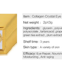 InniCare Crystal Collagen Gold Eye Mask – 50/60/80/100 Pcs