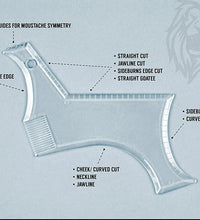 Men’s Beard Shaping Comb – Transparent Styling & Molding Too