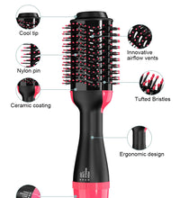 LISAPRO 3-in-1 Hot Air Brush – Hair Dryer & Volumizer Styler