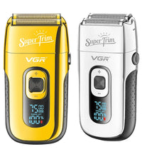 VGR 3-Speed Rechargeable Electric Shaver – Beard & Bald Head Razor