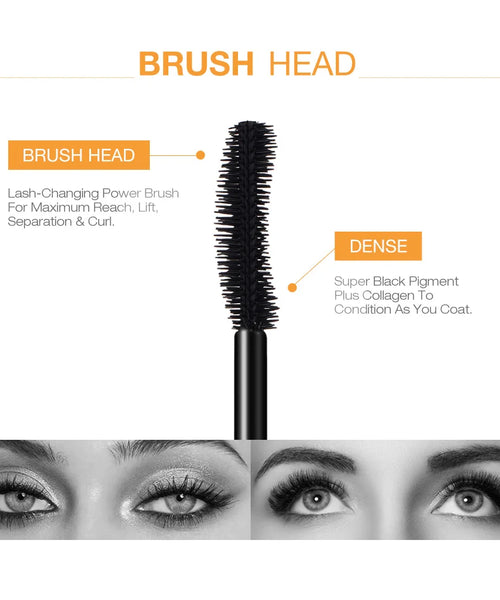 O.TWO.O 3D Fiber Mascara – Thick & Lengthening Black Lashes