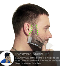 Men’s Beard Shaping Comb – Transparent Styling & Molding Too