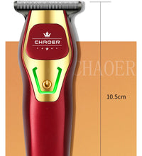 Professional 0MM T-Blade Hair Trimmer – Rechargeable Barber Clipper