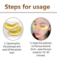 InniCare Crystal Collagen Gold Eye Mask – 50/60/80/100 Pcs