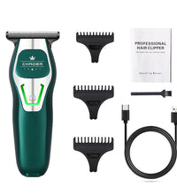 Professional 0MM T-Blade Hair Trimmer – Rechargeable Barber Clipper