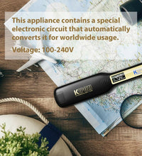 KIPOZI Titanium Flat Iron Hair Straightener with LCD Display