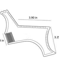 Men’s Beard Shaping Comb – Transparent Styling & Molding Too
