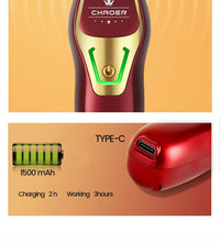 Professional 0MM T-Blade Hair Trimmer – Rechargeable Barber Clipper