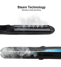 Steam Hair Straightener – Professional Ceramic Flat Iron with Argan Oil Treatment