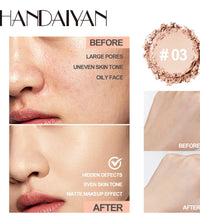 8-Color Matte Pressed Powder – Full Coverage, Oil Control Foundation