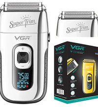 VGR 3-Speed Rechargeable Electric Shaver – Beard & Bald Head Razor