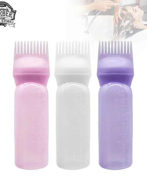 3-Color Hair Oil & Dye Applicator Bottles – Professional Salon Tools