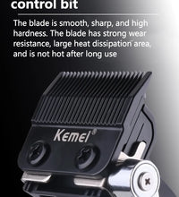 Kemei Professional Hair Clipper – Adjustable Cordless Electric Trimmer