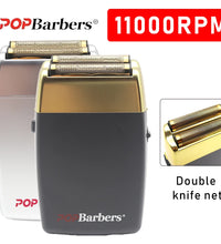 POP Barbers P620 Electric Beard Trimmer & Foil Shaver – 11000 RPM