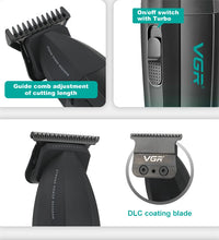 VGR Professional Hair Clipper with Digital Display – 9000 RPM Trimmer for Men