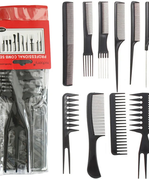 Barber Hairdressing Comb Set – Anti-Static & Detangling Tools