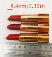 Matte Lipstick Set – 3 Colors with Silver Chain Bag