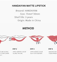 HANDIYAN 12-Color Matte Lipstick Set – Waterproof & Long-Lasting