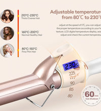 CkeyiN Electric Hair Curler – Ceramic, Adjustable Temperature (32mm & 38mm)