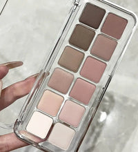 Full Matte Cool Eyeshadow Palette – Earth Tones & Low Saturation