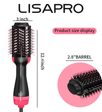 LISAPRO 3-in-1 Hot Air Brush – Hair Dryer & Volumizer Styler