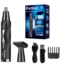 Kemei 2-in-1 Nose & Beard Trimmer – Rechargeable Grooming Tool