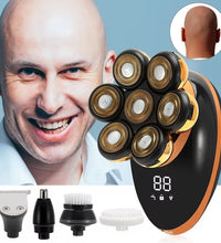 7D Floating Head Electric Shaver for Men – Wet/Dry Bald Head & Beard Trimmer