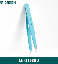 MR.GREEN Colorful Slanted Eyebrow Tweezers – Stainless Steel Hair Remover