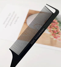 Professional Stainless Steel Tail Comb – Fine Teeth Barber Styling Tool
