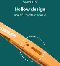 MR.GREEN Colorful Slanted Eyebrow Tweezers – Stainless Steel Hair Remover