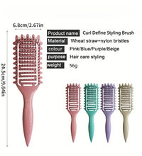 3-in-1 Curl Defining Brush – Detangling & Styling Tool