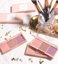 3-Color Blush Palette – Nude & Matte Shades for Natural Glow