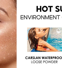 CARSLAN Black Magnetic Loose Setting Powder – Matte, Waterproof, Oil-Control