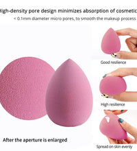 4/8pcs Makeup Sponge Set – Soft Beauty Blender for Foundation & Powder