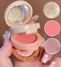 3-in-1 Blush & Highlighter Palette – Matte & Shimmer