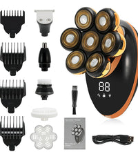 7D Floating Head Electric Shaver for Men – Wet/Dry Bald Head & Beard Trimmer