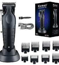 Kemei Professional Hair Clipper – Adjustable Cordless Electric Trimmer