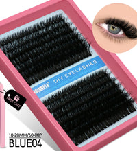 GROINNEYA Cluster Lashes Kit – Fluffy Faux Mink Eyelash Extensions
