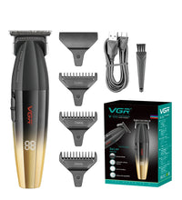 VGR Professional Hair Clipper with Digital Display – 9000 RPM Trimmer for Men