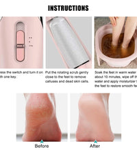 Electric Foot File Callus Remover – Dead Skin Grinder Tool