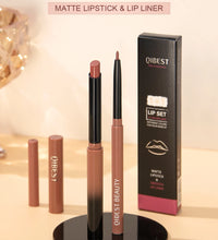 QIBEST Lipstick Pencil – Waterproof Matte Lip Tint & Liner