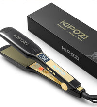 KIPOZI Titanium Flat Iron Hair Straightener with LCD Display