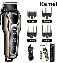 Kemei 1990 Professional Hair Clipper – LCD Display & Electric Trimmer