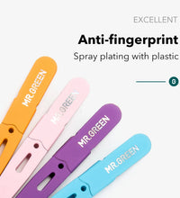 MR.GREEN Colorful Slanted Eyebrow Tweezers – Stainless Steel Hair Remover