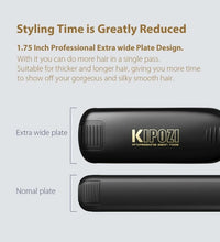 KIPOZI Titanium Flat Iron Hair Straightener with LCD Display